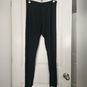 Shein black sparkly leggings size L NWT